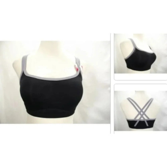 MEDIUM Lily‎ of France Cross Back Medium Impact Sport Bra - Picture 1 of 5